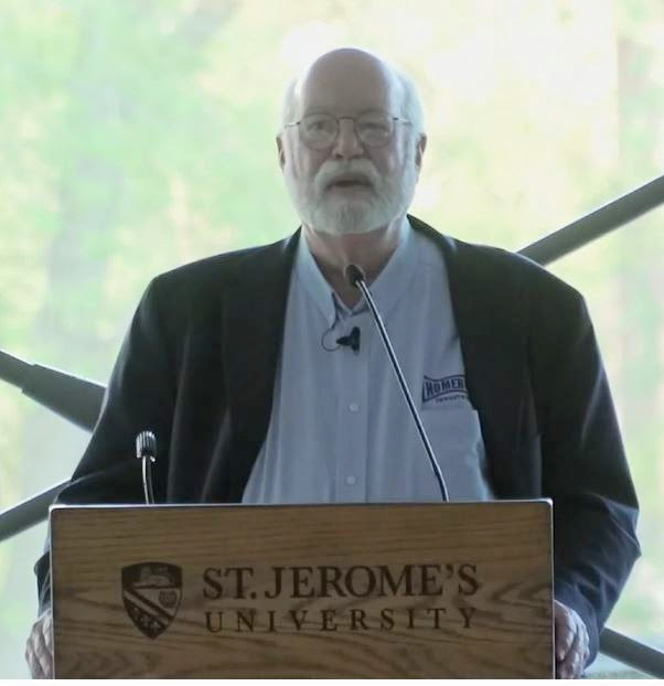 Image of Fr. Greg Boyle speaking at SJU