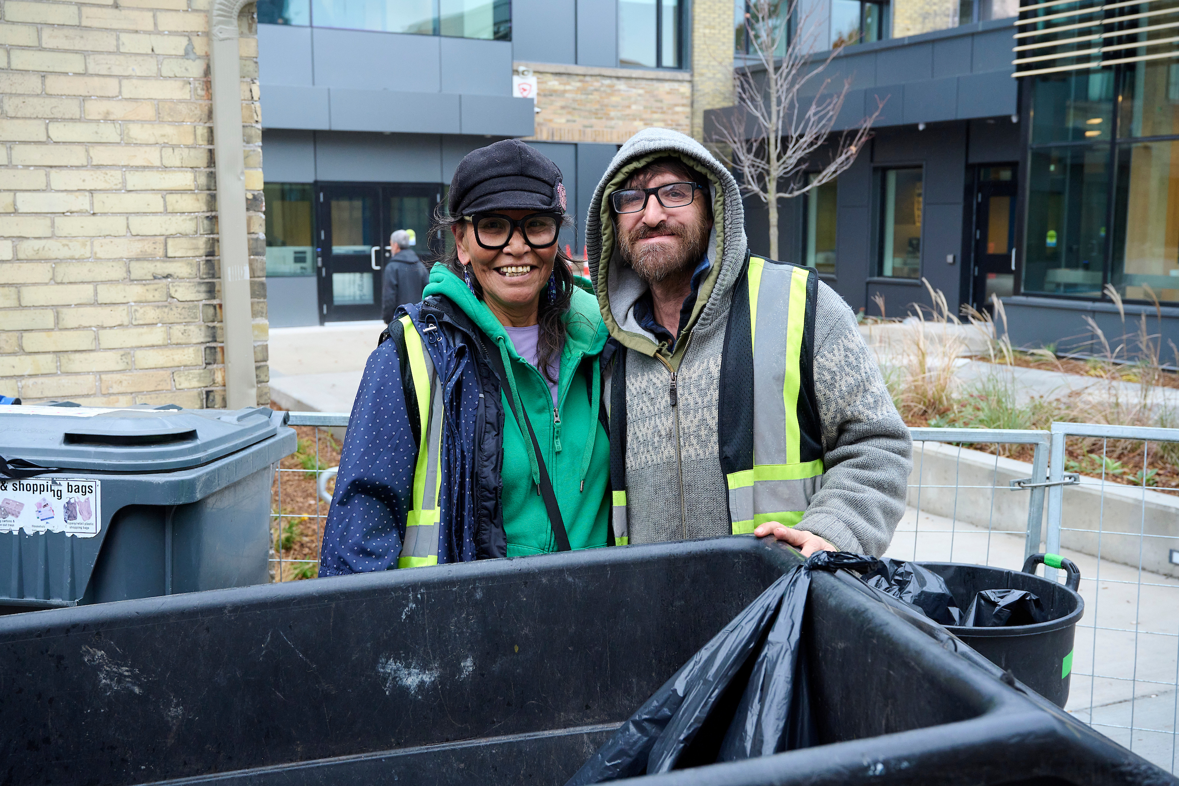 Photo of two people on clean Team