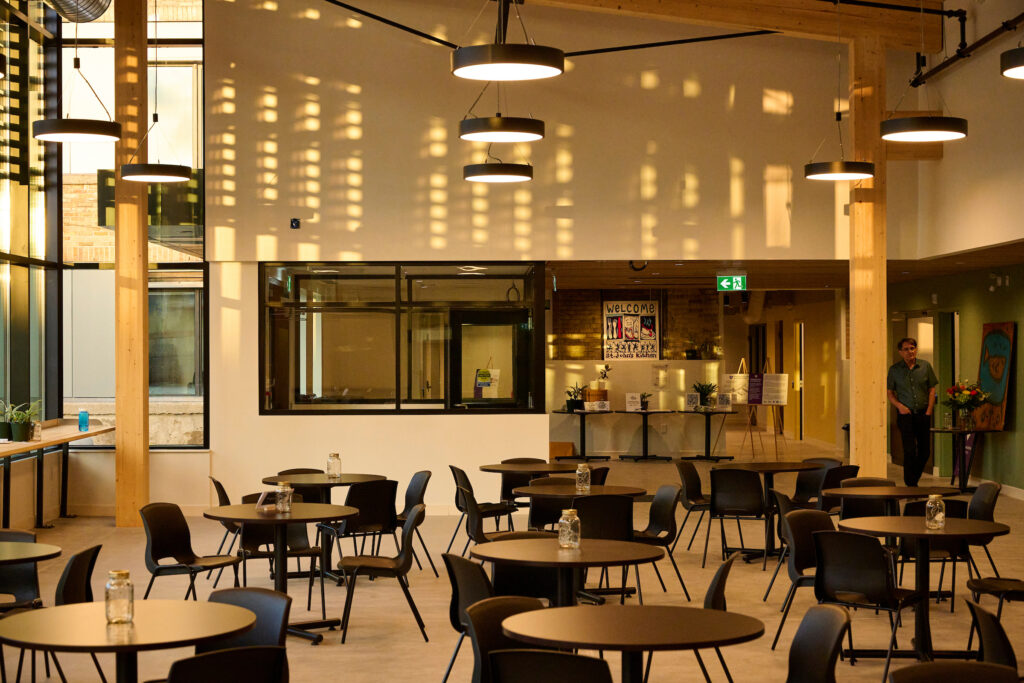 St Johns Kitchen Dining Hall used as Warming Centre